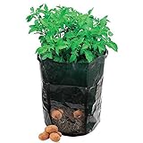 Moonvvin Garden Grow Bag,7 Gallon Heavy Duty Durevole Borsa con Manici Verdura Patate Sacchi per Patate, Carota, Cipolla e Verdure Fiore pianta foto / EUR 8,94