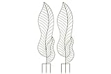 Clever Me Eco Trellis for Climbing Plants Outdoor, Plant Trellis Indoor, Trellis for Potted Plants (2 Pack) 55” Tall, Stylish Metal Green Leaf Design Looks Beautiful While Your Plant Grows photo / $79.00