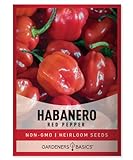 Red Habanero Pepper Seeds for Planting 100+ Heirloom Non-GMO Habanero Peppers Plant Seeds for Home Garden Vegetables Makes a Great Gift for Gardeners by Gardeners Basics photo / $5.95