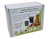 Set de regalo para hacer macetas biodegradables de papel de chatarra | Incluye semillas y suelo para cultivar tu propio día | Regalo de jardinería libre de plástico foto / 24,33 €