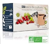 Cultivea - Kit de bolsas de cultivo - Cultiva tu propio huerto urbano - Semillas 100% ecológicas y orgánicas - Cultivo - Tomate, Fresa y Rábano - Idea de regalo foto / 29,90 €
