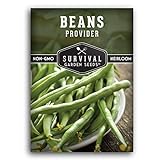 Survival Garden Seeds - Provider Bush Bean Seed for Planting - Packet with Instructions to Plant and Grow Stringless Green Beans in Your Home Vegetable Garden - Non-GMO Heirloom Variety photo / $4.99