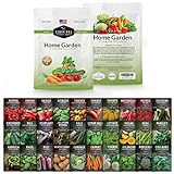 Survival Garden Seeds Home Garden Collection Vegetable & Herb Seed Vault - Non-GMO Heirloom Seeds for Planting - Long Term Storage - Mix of 30 Garden Essentials for Homegrown Veggies photo / $29.99 ($1.00 / Count)