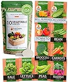 HOME GROWN 10 Heirloom Vegetable Seeds - 2000+ Survival Bugout Seeds and Essential Emergency Prepper Gear - Non GMO Vegetable Seeds for Planting Home Garden Pack photo / $16.99 ($0.01 / Count)