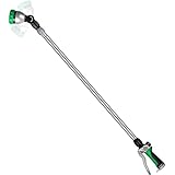RESTMO 36”-60” (3ft-5ft) Metal Watering Wand, Long Telescopic Tube | 180° Adjustable Ratcheting Head | 7 Spray Patterns | Flow Control, Perfect Garden Hose Sprayer to Water Hanging Baskets, Shrubs photo / $39.99