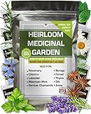 10 Medicinal Herb Seeds - Heirloom, Non GMO, USA Made - 1000 Most Needed Herbal and Medical Tea Seeds Pack for Planting Indoors and Outdoors - Lavender, Mountain Mint, Chamomile & More photo / $14.85 ($1.48 / Count)