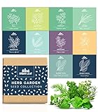 Herb Seeds for Planting – Herb Seeds Variety Pack with Basil, Cilantro, Dill, Mint, Parsley, Chives, Oregano, Rosemary, Thyme – Drought-Tolerant, Pest- Resistant Indoor Plant Seeds by Urban Leaf photo / $9.95 ($1.00 / Count)
