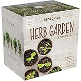Indoor Herb Garden Growing Seed Starter Kit Gardening Gift - Thyme, Parsley, Chives, Cilantro, Basil, USDA Organic and Non-GMO photo / $14.99