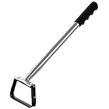Walensee Mini Action Hoe for Weeding Stirrup Hoe Tools for Garden Hula-Ho with 14- Inch Scuffle Loop Hoe Gardening Weeder Cultivator, Sharp Durable Metal Handle Weeding Rake with Cushioned Grip, Grey photo / $16.50