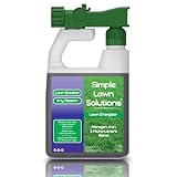 Commercial Grade Lawn Energizer- Grass Micronutrient Booster with Iron & Nitrogen- Liquid Turf Spray Concentrated Fertilizer- Any Grass Type, All Year- Simple Lawn Solutions- 32 Ounce photo / $23.77