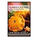 photo Sow Right Seeds - Yellow Scallop Summer Squash Seed for Planting  - Non-GMO Heirloom Packet with Instructions to Plant a Home Vegetable Garden