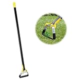 Bird Twig Stirrup Hoe Garden Tool - Scuffle Loop Hoe for Effective Preventing Weeds, 54 Inch Stainless Steel Adjustable Long Handle Weeding Hoe for Average & Tall Gardeners - Black photo / $26.99