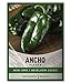 photo Ancho Poblano Pepper Seeds for Planting Heirloom Non-GMO Ancho Peppers Plant Seeds for Home Garden Vegetables Makes a Great Gift for Gardening by Gardeners Basics