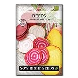 Sow Right Seeds - Beet Mix Seed for Planting - Non-GMO Heirloom Packet with Instructions to Plant & Grow an Outdoor Home Vegetable Garden - Nutritious, Cold Hardy, Vigorous and Productive - Great Gift photo / $4.99
