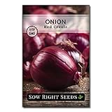 Sow Right Seeds - Red Creole Onion Seed for Planting - Non-GMO Heirloom Packet with Instructions to Plant a Home Vegetable Garden photo / $4.99