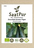 Gemüsesamen Bio Zucchini Green Tiger Freiland und Topf bitterfrei für ca. 12 Pfl. Samen Saatgut foto / 4,99 €
