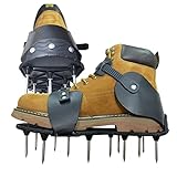 Lawn Aerator Shoes, Update Spike Sandals for Aerating Soil for Plants Health, Aerator Tools for Yard, Lawn, Roots ,Garden & Grass,Revives Lawn Health photo / $29.99