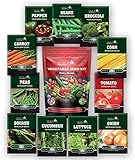11 Heirloom Seeds for Planting Vegetables and Fruits, 4800 Survival Seed Vault and Doomsday Prepping Supplies, Gardening Seeds Variety Pack, Vegetable Seeds for Planting Home Garden Non GMO photo / $15.97 ($0.00 / Count)