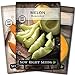 photo Sow Right Seeds - Cantaloupe Fruit Seed Collection for Planting - Individual Packets Honey Rock, Hales Best and Honeydew Melon, Non-GMO Heirloom Seeds to Plant an Outdoor Home Vegetable Garden…