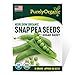 photo Purely Organic Products Purely Organic Heirloom Snap Pea Seeds (Sugar Daddy) - Approx 90 Seeds