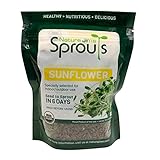 Nature Jims Sprouts Sunflower Seeds - Certified Organic Black Oil Sunflower Sprouts for Soups - Raw Bird Food Seeds - Non-GMO, Chemicals-Free - Easy to Plant, Fast Sprouting Sun Flower Seeds - 8 Oz photo / $13.50