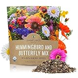 Wildflower Seeds Butterfly and Humming Bird Mix - Large 1 Ounce Packet 7,500+ Seeds - 23 Open Pollinated Annual and Perennial Species photo / $7.97 ($0.00 / Count)