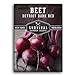 photo Survival Garden Seeds - Detroit Dark Red Beet Seed for Planting - Packet with Instructions to Plant and Grow Delicious Root Vegetables in Your Home Vegetable Garden - Non-GMO Heirloom Variety
