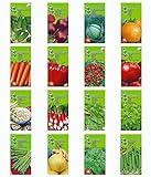 Nojaus Seklos - 16 Packungen Gemüsesamen, Hohe Qualität, Gentechnikfrei, Hohe Keimrate, Einfach Zu Wachsen foto / 8,45 € (0,53 € / stück)