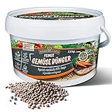 Bodenkaiser Gemüsedünger, organisch-mineralischer Dünger für Gemüse mit Langzeit-Wirkung, 2,5 kg Düngergranulat im praktischen Eimer foto / 20,80 € (8,32 € / kg)
