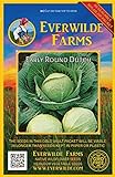 Everwilde Farms - 500 Early Round Dutch Cabbage Seeds - Gold Vault Jumbo Seed Packet photo / $2.98
