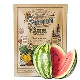 Watermelon Seeds, Crimson Sweet Variety | 60+ Non-GMO, Heirloom Watermelon Seeds | Premium Home Gardening Melons photo / $4.75