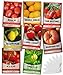 photo Heirloom Tomatoes for Planting 8 Variety Pack, San Marzano, Roma VF, Large Cherry, Ace 55 VF, Yellow Pear, Tomatillo, Brandywine Pink, Golden Jubilee Tomato Seeds for Garden Non GMO Gardeners Basics