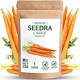 SEEDRA Imperator Carrot Seeds for Indoor and Outdoor Planting - Non GMO and Heirloom Seeds - 900+ Seeds - Sweet Variety of Carrots for Home Vegetable Garden photo / $6.00