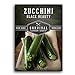 photo Survival Garden Seeds - Black Beauty Zucchini Seed for Planting - Pack with Instructions to Plant and Grow Dark Green Zucchini in Your Home Vegetable Garden - Non-GMO Heirloom Variety - 1 Pack