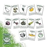 Heirloom Vegetable Seeds for Planting: 13 Varieties of Organic Non-GMO Open Pollinated Garden Seed - Weird and Rare Varieties Perfect for Kids and School Gardens photo / $12.34