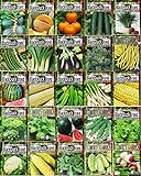 Set of 25 Premium Vegetable & Herb Seeds - 25 Deluxe Variety Premium Vegetable & Herb Garden 100% Non-GMO Heirloom photo / $12.99 ($0.52 / Count)