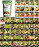 HOME GROWN Heirloom Vegetable Seeds - 27,500+ Seeds - 55 Variety of Non GMO Vegetable Seeds for Planting Home Garden, Homestead and Survival Gardening Seeds - Seeds for Planting Fruits and Vegetables photo / $69.99 ($0.00 / Count)