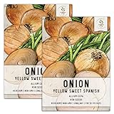 Seed Needs, Yellow Sweet Spanish Onion Seeds for Planting (Allium cepa) Twin Pack of 450 Seeds Each Non-GMO photo / $8.85 ($4.42 / Count)